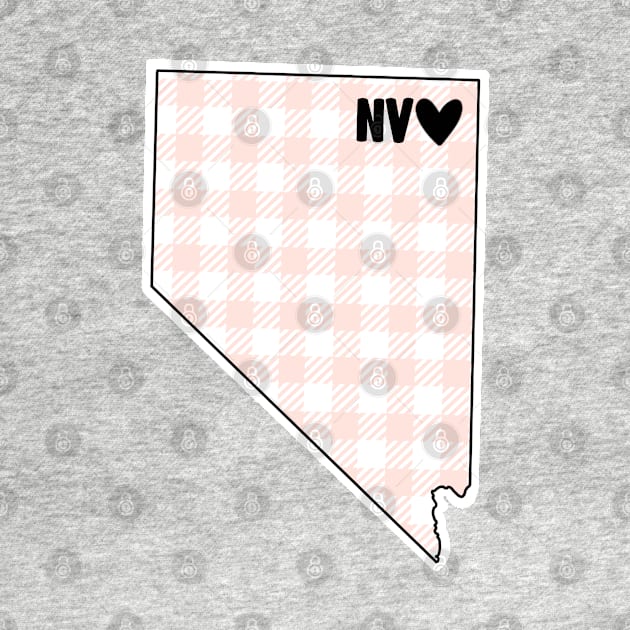 USA States: Nevada (pink plaid) by LetsOverThinkIt